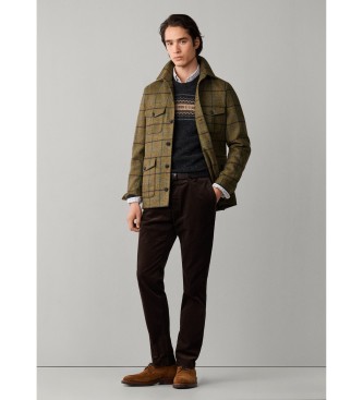 Hackett London Pantalone chino Pigment Cord marrone