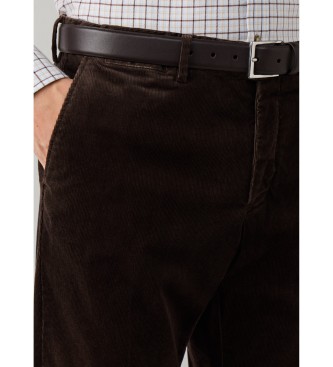 Hackett London Pantalone chino Pigment Cord marrone