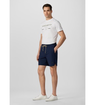 Hackett London Pantalón corto Hs Mesh Train marino