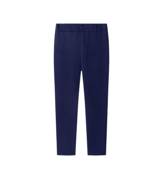 Hackett London Marineblauwe joggingbroek met Crest-print