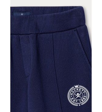 Hackett London Marineblauwe joggingbroek met Crest-print