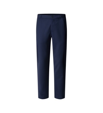 Hackett London Reise-Wollhose mit Kordelzug Relaxed Fit Marineblau