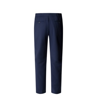 Hackett London Reise-Wollhose mit Kordelzug Relaxed Fit Marineblau