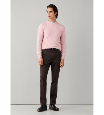 Hackett London Pantalón Devon Texture marrón
