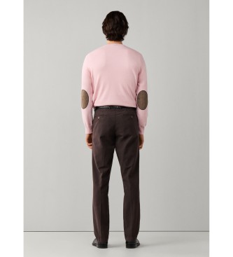 Hackett London Pantalón Devon Texture marrón