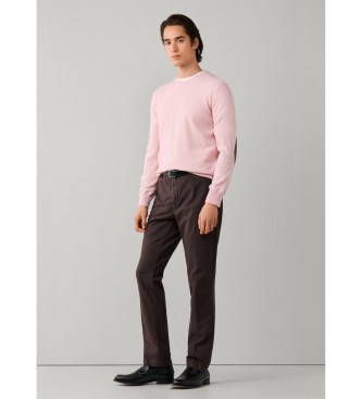 Hackett London Pantalón Devon Texture marrón