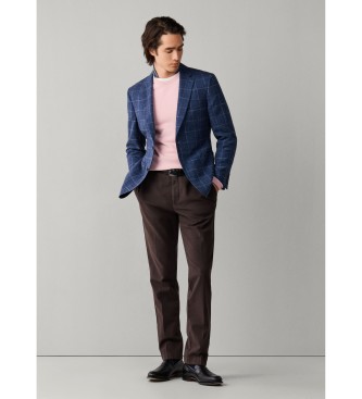 Hackett London Pantalón Devon Texture marrón