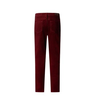 Hackett London Pantalón Pigment Cord 5pkt burdeos