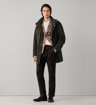 Hackett London Pantalón Plain Flannel marrón
