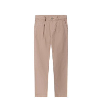 Hackett London Pleat-Hose beige