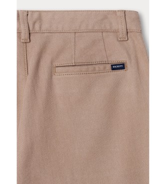 Hackett London Pleat-Hose beige