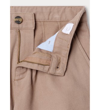Hackett London Pleat-Hose beige