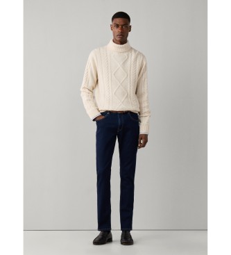 Hackett London Jeans Powerflex Rinse Wsh marineblå