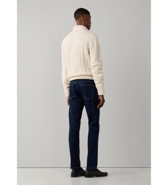 Hackett London Jeans Powerflex Rinse Wsh marineblå