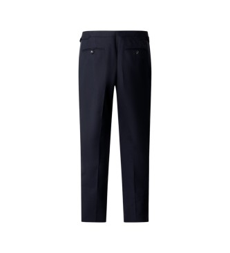 Hackett London Pantalone Sr Tropical Pleat blu marino