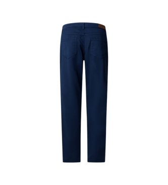 Hackett London Pantalón Sateen 5pkt azul marino