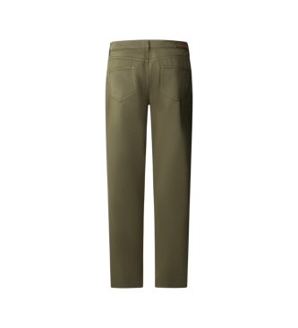 Hackett London Pantalón Ttrl Sateen 5pkt verde oliva