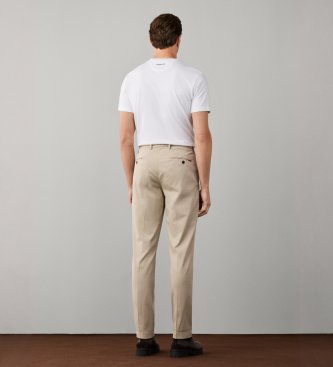 Hackett London Pantalón Sateen Sloane beige