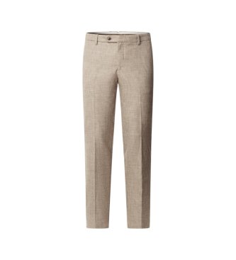 Hackett London Pantalón Yarn Dyed Ptooth beige