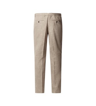 Hackett London Pantalón Yarn Dyed Ptooth beige