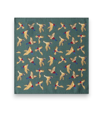 Hackett London Groene Duck pochet