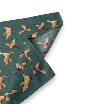 Hackett London Groene Duck pochet