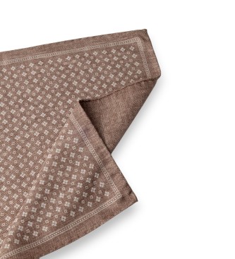 Hackett London Lichtbruine pochet Neat Flower