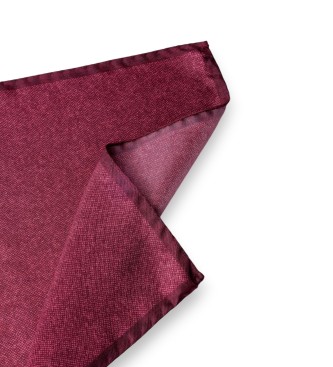 Hackett London Bordeauxrode Textured Plain pochet