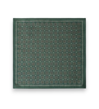 Hackett London Groene pochet met gezicht