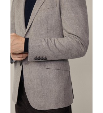 Hackett London Performance Flan Ep beige blazer