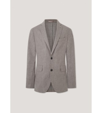 Hackett London Performance Flan Ep beige blazer