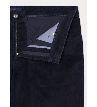 Hackett London Pantaloni in cordoncino pigmentato blu scuro