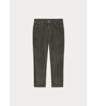 Hackett London Pigment koord broek groen