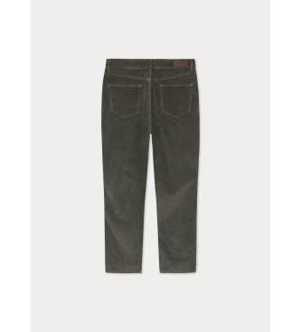 Hackett London Pantaln Pigment Cord verde