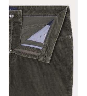 Hackett London Pantaloni in cordoncino di pigmento verde