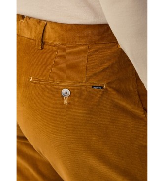 Hackett London Pantaloni chino color senape