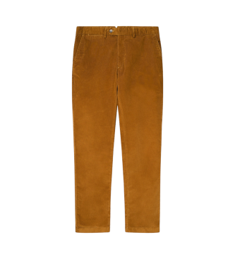 Hackett London Calas chino Pigment Cord mostarda