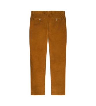 Hackett London Calas chino Pigment Cord mostarda