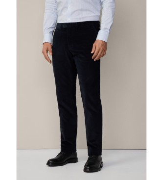 Hackett London Pantaloni chino in cordoncino pigmentato blu scuro 