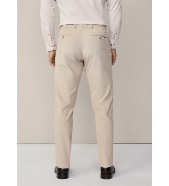 Hackett London Chinobyxor Pigment Cord off white