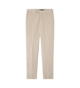 Hackett London Pantaln chino Pigment Cord blanco roto