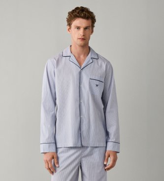 Hackett London Pijama Stripes Woven azul