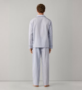 Hackett London Pijama Stripes Woven azul