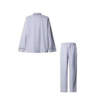 Hackett London Pijama Stripes Woven azul