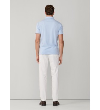 Hackett London Polo pima fit cl�sico azul claro