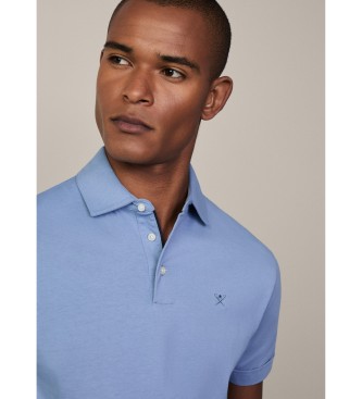 Hackett London Pima blauwe polo