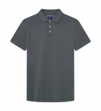 Hackett London Zielona koszulka polo Pima