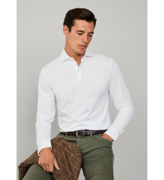 Hackett London Polo blanc en pima
