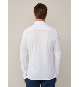 Hackett London Chemise Pique blanc