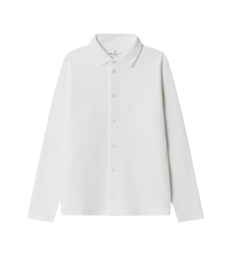 Hackett London Chemise Pique LS blanc
